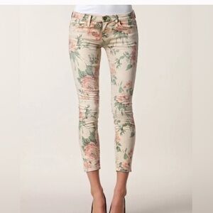 Current Elliot floral jeans sz 0/24